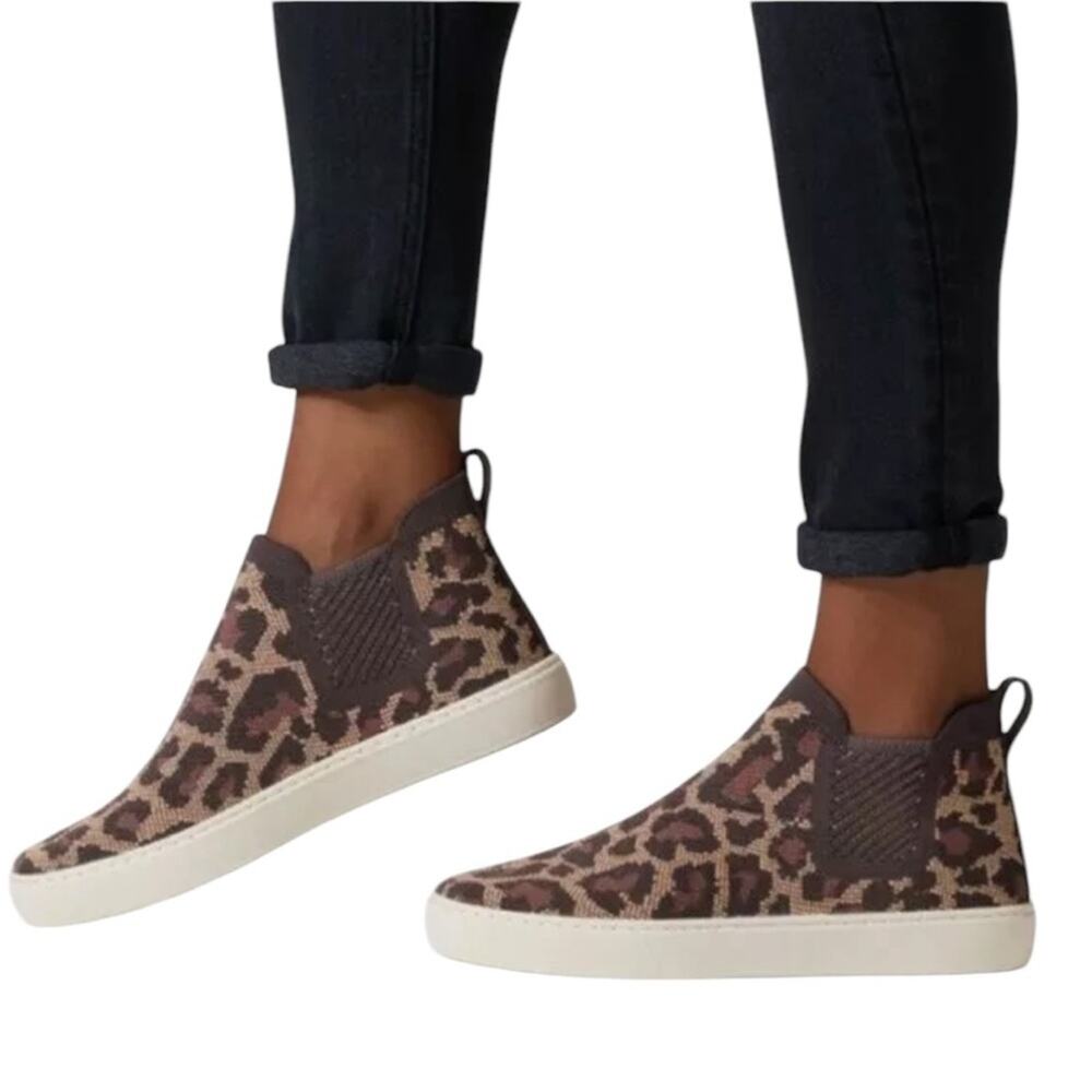 ROTHY'S The Chelsea Wildcat Textile Pull On Ankle Boots Women's Size 9.5